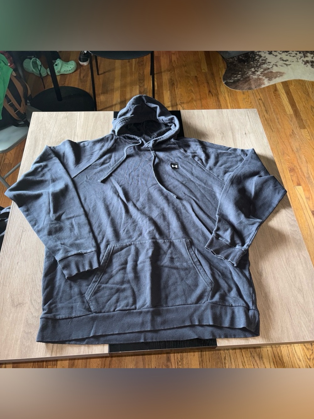 Under Armour Men's Hooded Pullover Sweatshirt - Charcoal/black
